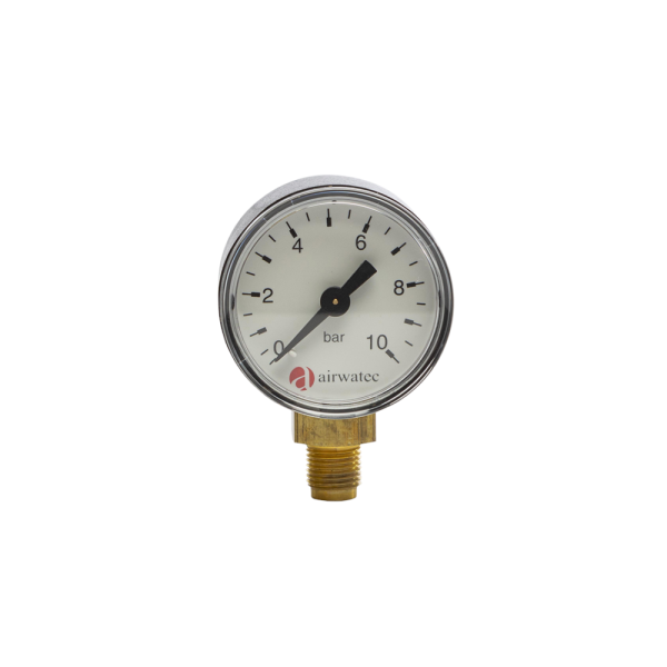 Manometr 1/8″ 0–10 bar do filtrów Cintropur NW18, NW25, NW32