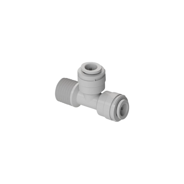 AMTUR040404 - trójnik DMfit - 1/4 GZ x 1/4 QC x 1/4 QC