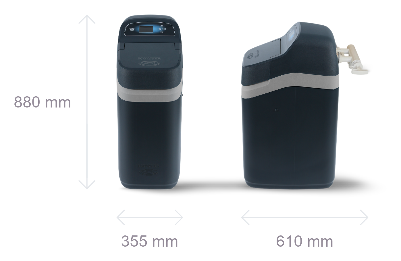 Wymiary ECOWATER eVOLUTION 300 Boost
