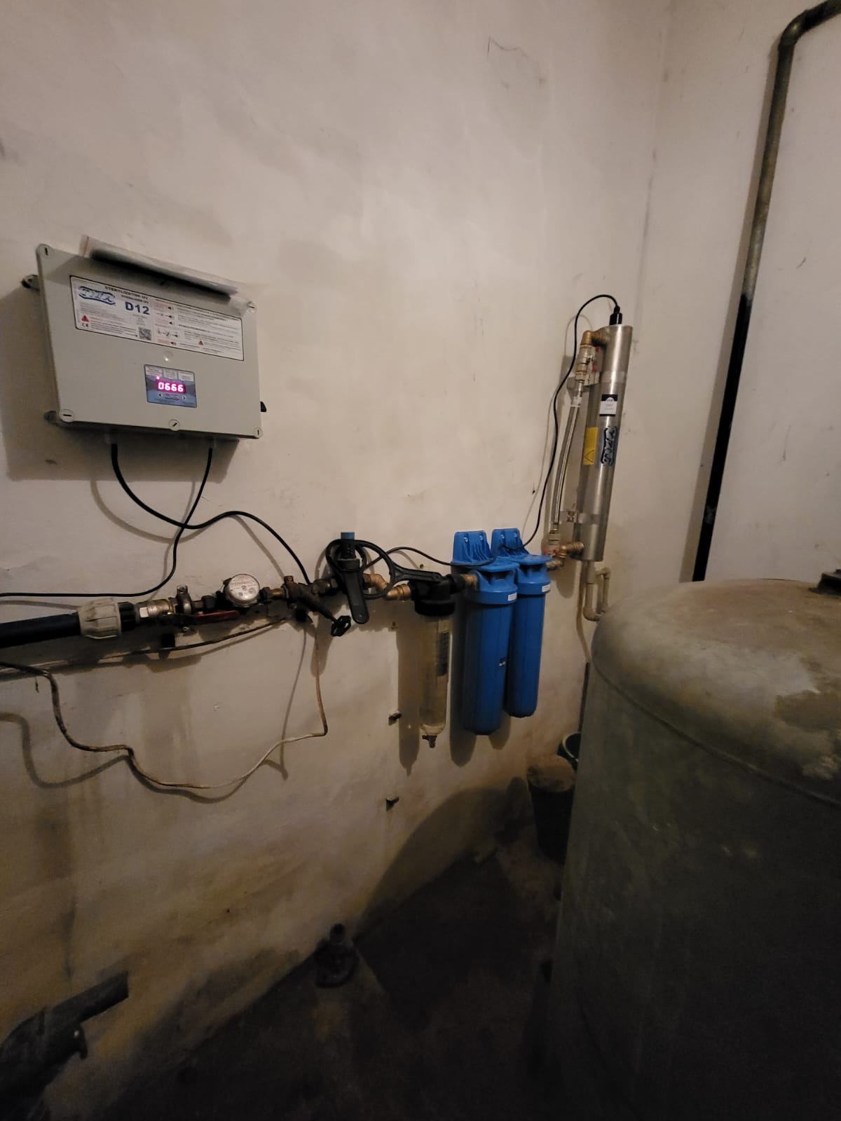 Lampa bakteriobójcza UV do wody TMA D12 montaż w Śleszowicach dla domu jednorodzinnego